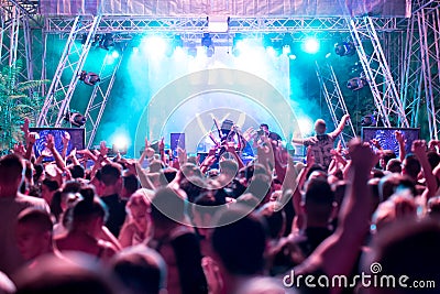 Electronic Dance Music Festival Editorial Stock Photo