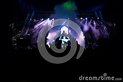 Electronic Dance Music Festival Editorial Stock Photo