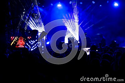 Electronic Dance Music Festival Stock Photo