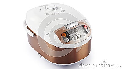 Electronic digital rice cooker Stock Photo