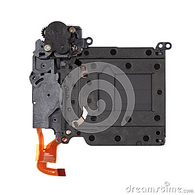 Electronic focal shutter Stock Photo