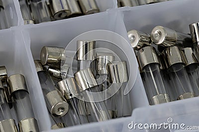 Electronic fuses Stock Photo