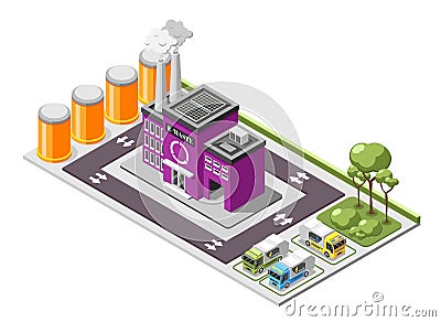 Electronic Garbage Isometric Composition Vector Illustration