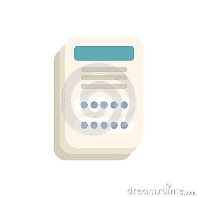 Electronic lock screen showing password input form Stock Photo