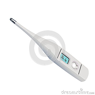 Electronic medical thermometer Vector Illustration