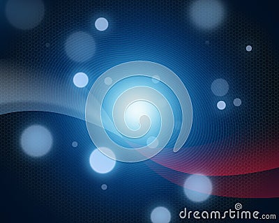 Electronic Partical Wave Stock Photo