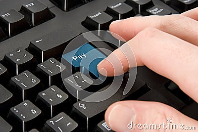 Electronic payment concept Stock Photo