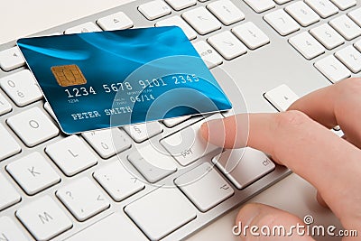 Electronic payment concept Stock Photo