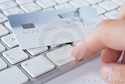 Electronic payment concept Stock Photo