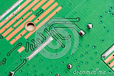 Electronic PCB Printed Circuit Board Stock Photo