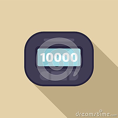 Electronic queue management system showing number 10000 on display Stock Photo