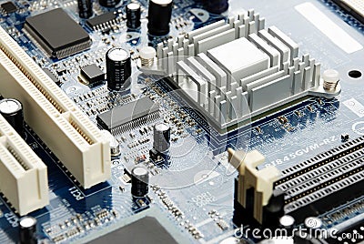 Electronic system board Stock Photo