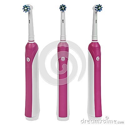 Electronic toothbrush Stock Photo