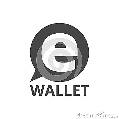 Electronic wallet icons Vector Illustration