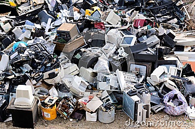 Electronic waste Stock Photo