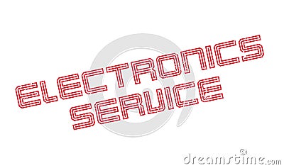 Electronics Service rubber stamp Vector Illustration