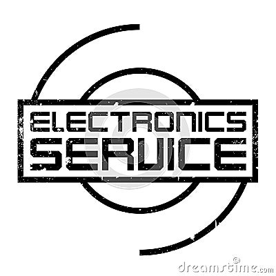 Electronics Service rubber stamp Vector Illustration