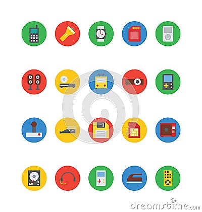 Electronics Vector Icons 6 Stock Photo