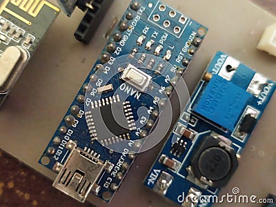 Electronik arduino control Editorial Stock Photo