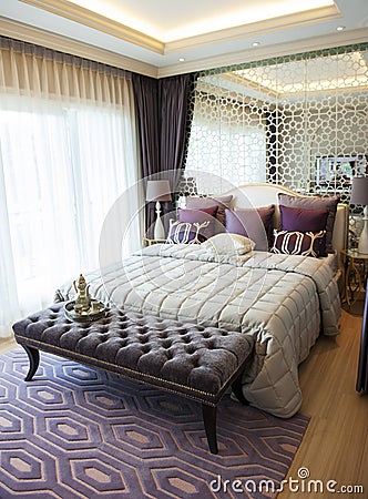 Elegance bedroom suite Stock Photo