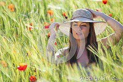 Elegance in field Stock Photo