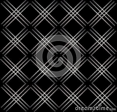 Elegant abstract geometric seamless pattern black background Vector Illustration