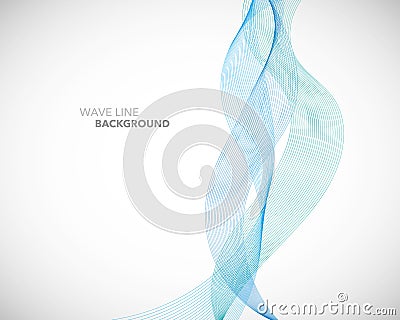 A Elegant abstract vector wave line futuristic style background template Vector Illustration