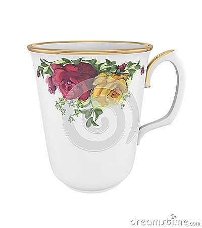 Elegant Antique china tea cup Stock Photo