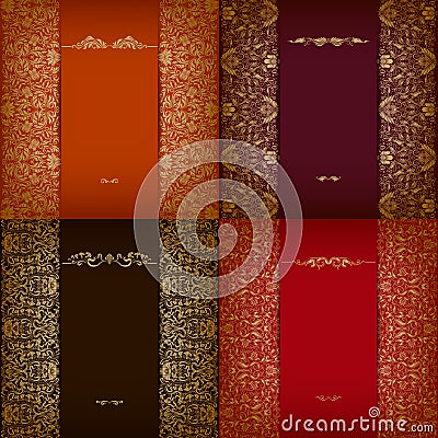 Elegant background with lace ornament Vector Illustration