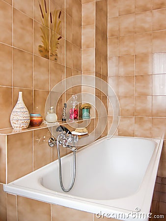 Elegant bathroom Stock Photo