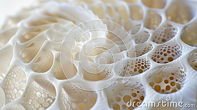 Elegant biomorphic design in natural light Stock Photo