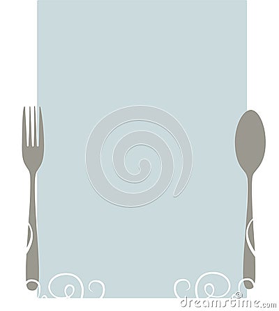 Elegant blank menu Vector Illustration