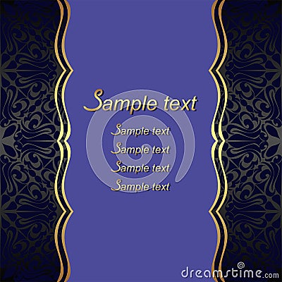 Elegant blue Background with Place for your Information. Vector Illustration