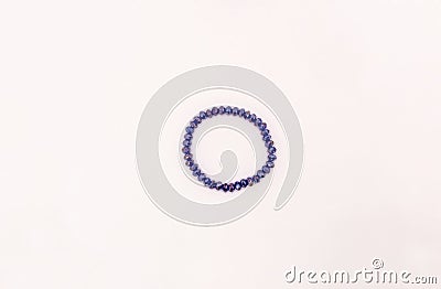 Elegant bracelet with blue stones Stock Photo