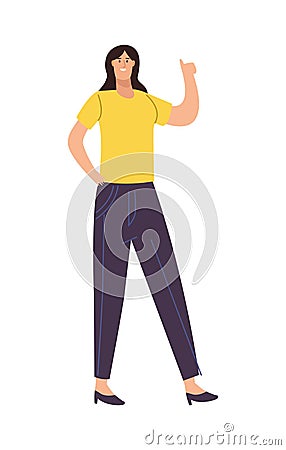 elegant businesswoman character Stock Photo