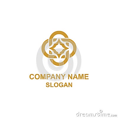Elegant C letter ornament initial logo. Stock Photo