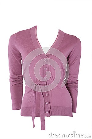 Elegant cashmere female cardigan Stock Photo