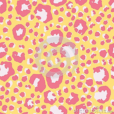 Elegant Cheetah Wildlife Seamless Leopard Print. Cool Animal Skin Fashion Pattern. Vector Illustration