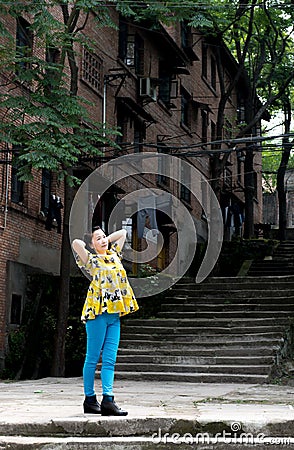 An elegant chinese woman Stock Photo