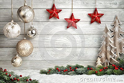 Elegant Christmas background Stock Photo