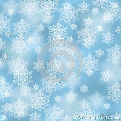 Elegant Christmas background with snowflakes Stock Photo
