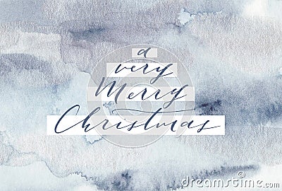 Elegant Christmas card. Stock Photo