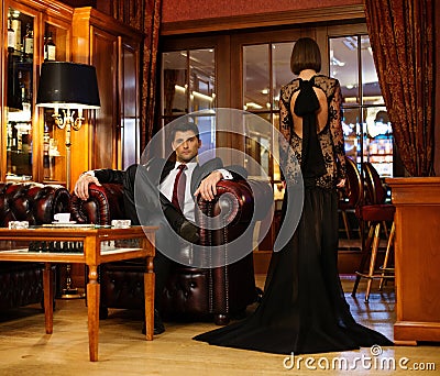 Elegant couple Stock Photo