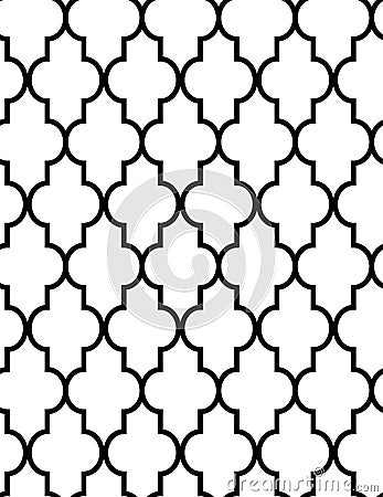 CLASSIC ARABESQUE SEAMLESS VECTOR PATTERN. ELEGANT DECORATIVE TEXTURE. WALLPAPPER, COVER BACKGROUND Vector Illustration