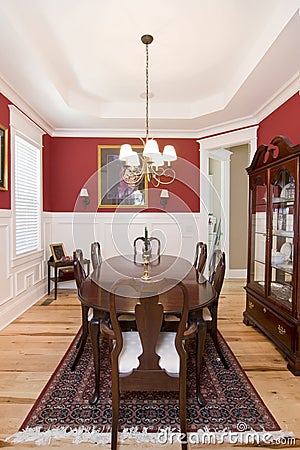 Elegant diningroom Stock Photo