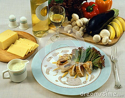 Elegant dinner Stock Photo