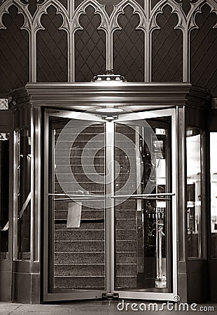 Elegant Entrance Doors Stock Photo