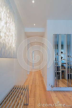 Elegant entrance to a contemporary apartment Stock Photo