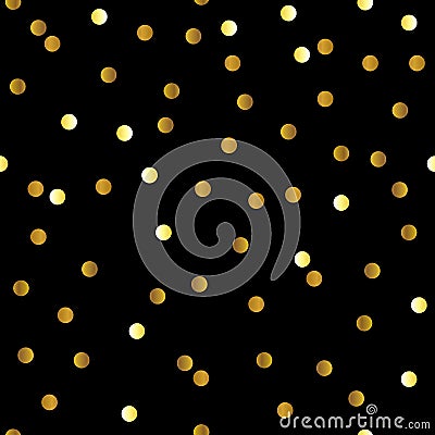 Elegant Festive Gold Dot Pattern Design Background Vector Illustration