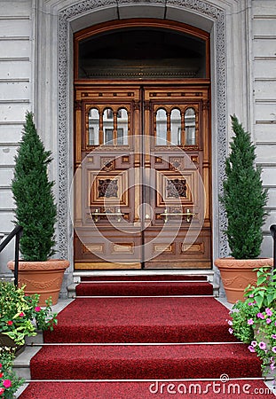 Elegant front door Stock Photo